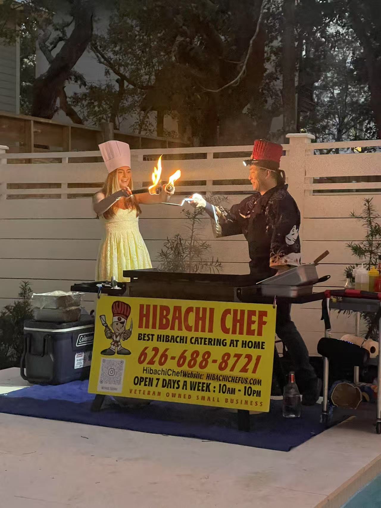 Hibachi at home event 30A Florida
